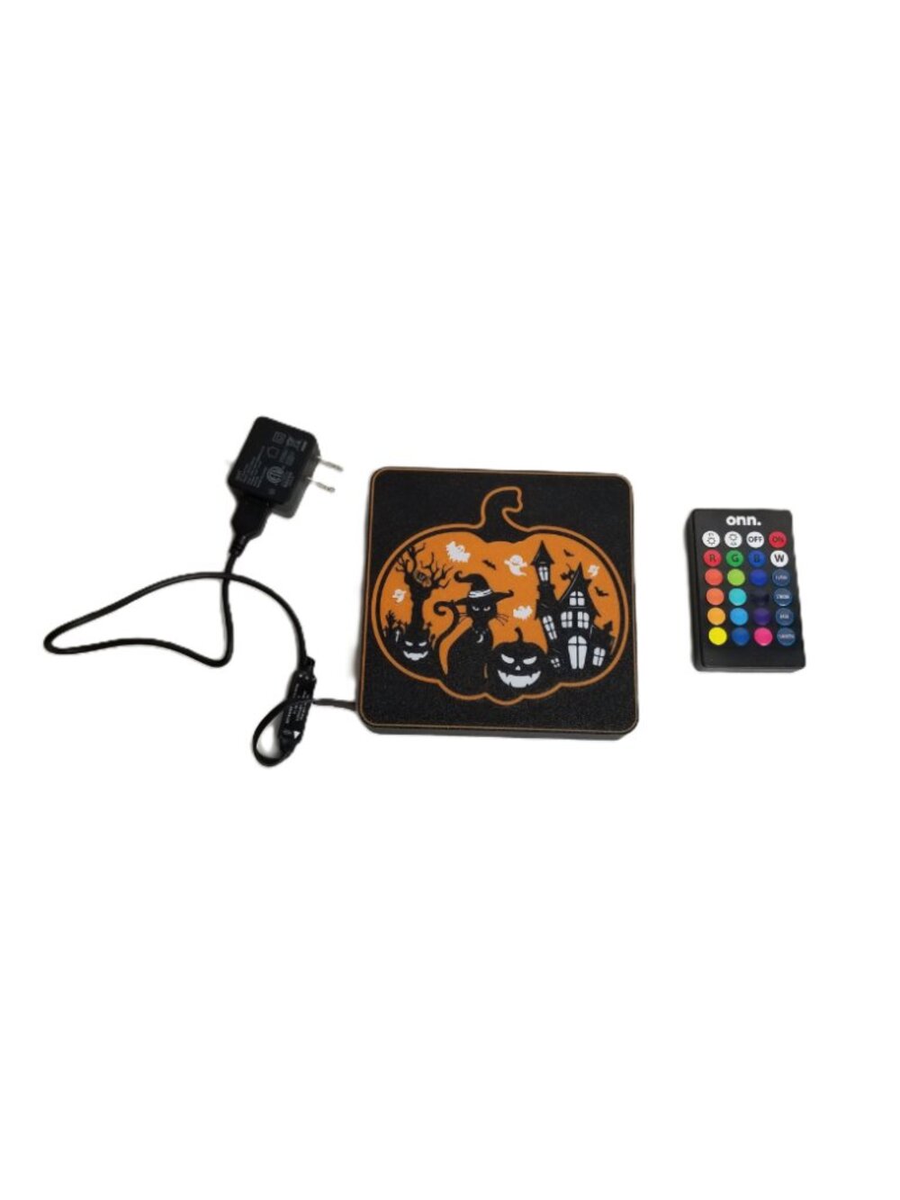 Halloween LED Pumpkin Light Box Remote Color Changing Cat Haunted House Decor